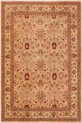handmade Traditional Kafkaz Tan Beige Hand Knotted RECTANGLE 100% WOOL area rug 10 x 14